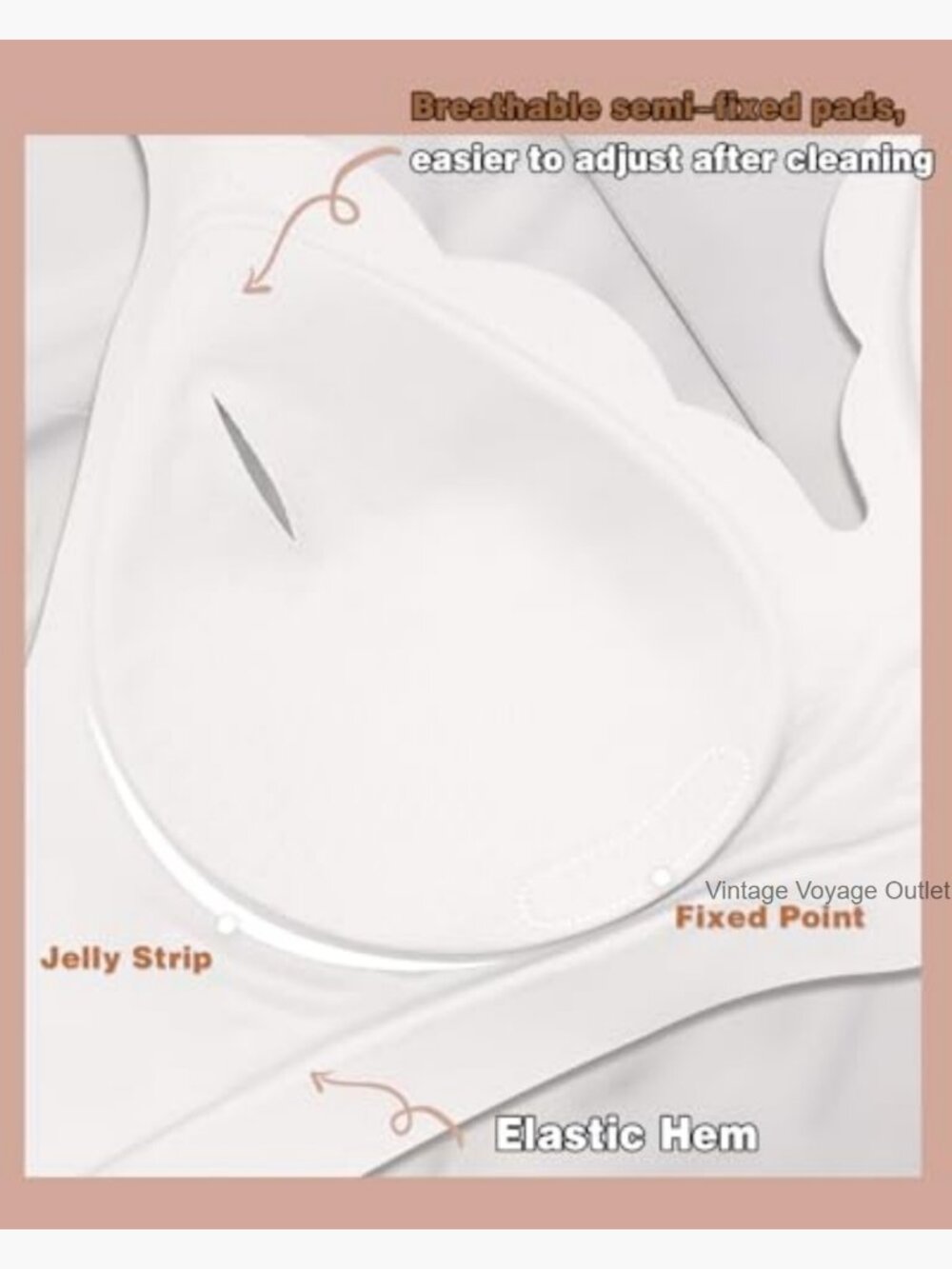 Deep V Plunge Bra Wireless Push Up Support Seamless Bralette View 6